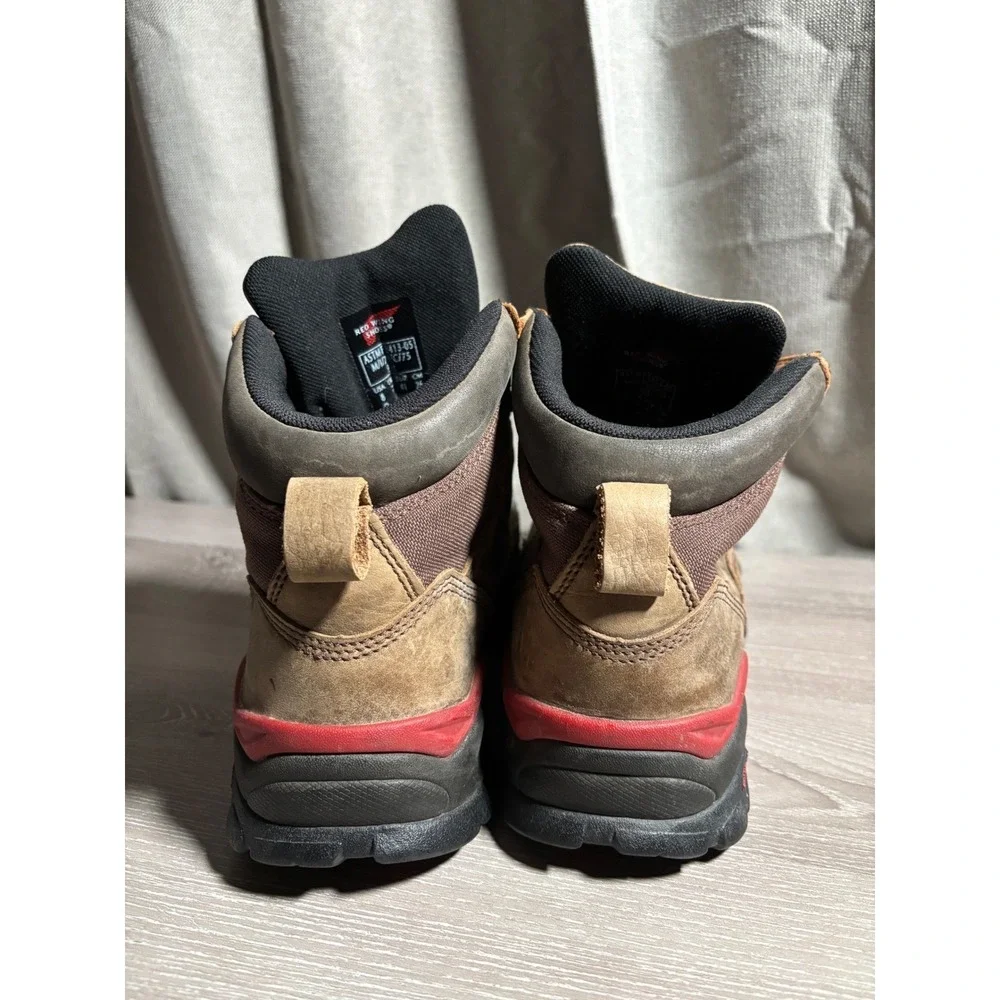 Red Wing Shoes Mens 8 D Leather Safety‎ Toe Work Boots Utility EH Industrial